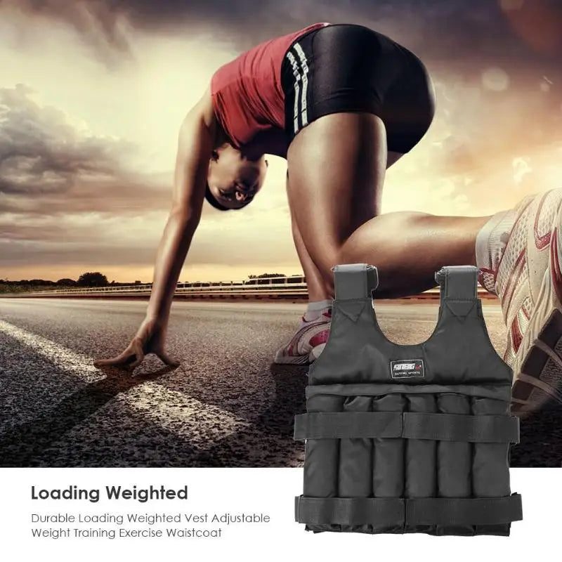 Adjustable Weighted Vest for Fitness, Boxing, and Running