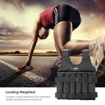 Adjustable Weighted Vest for Fitness, Boxing, and Running