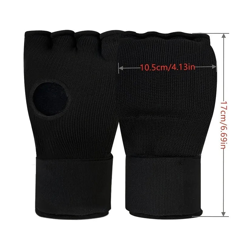 MMA Half-Finger Boxing Gloves with Thickened Foam Padding