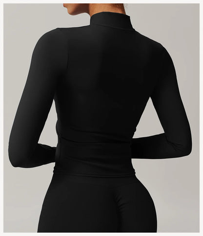 Women’s Yoga Long Sleeve Zip Sports Jacket