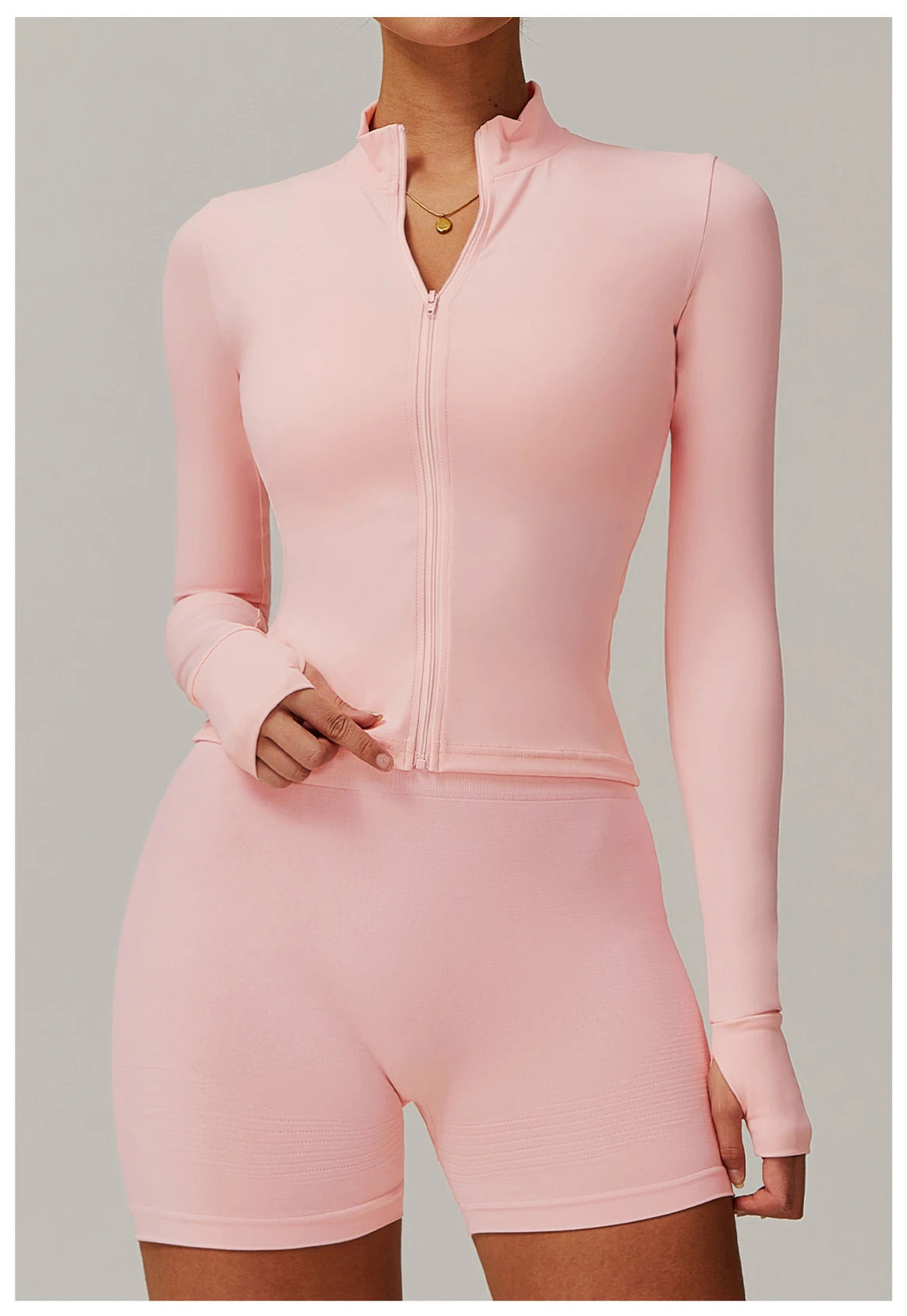 Women’s Yoga Long Sleeve Zip Sports Jacket