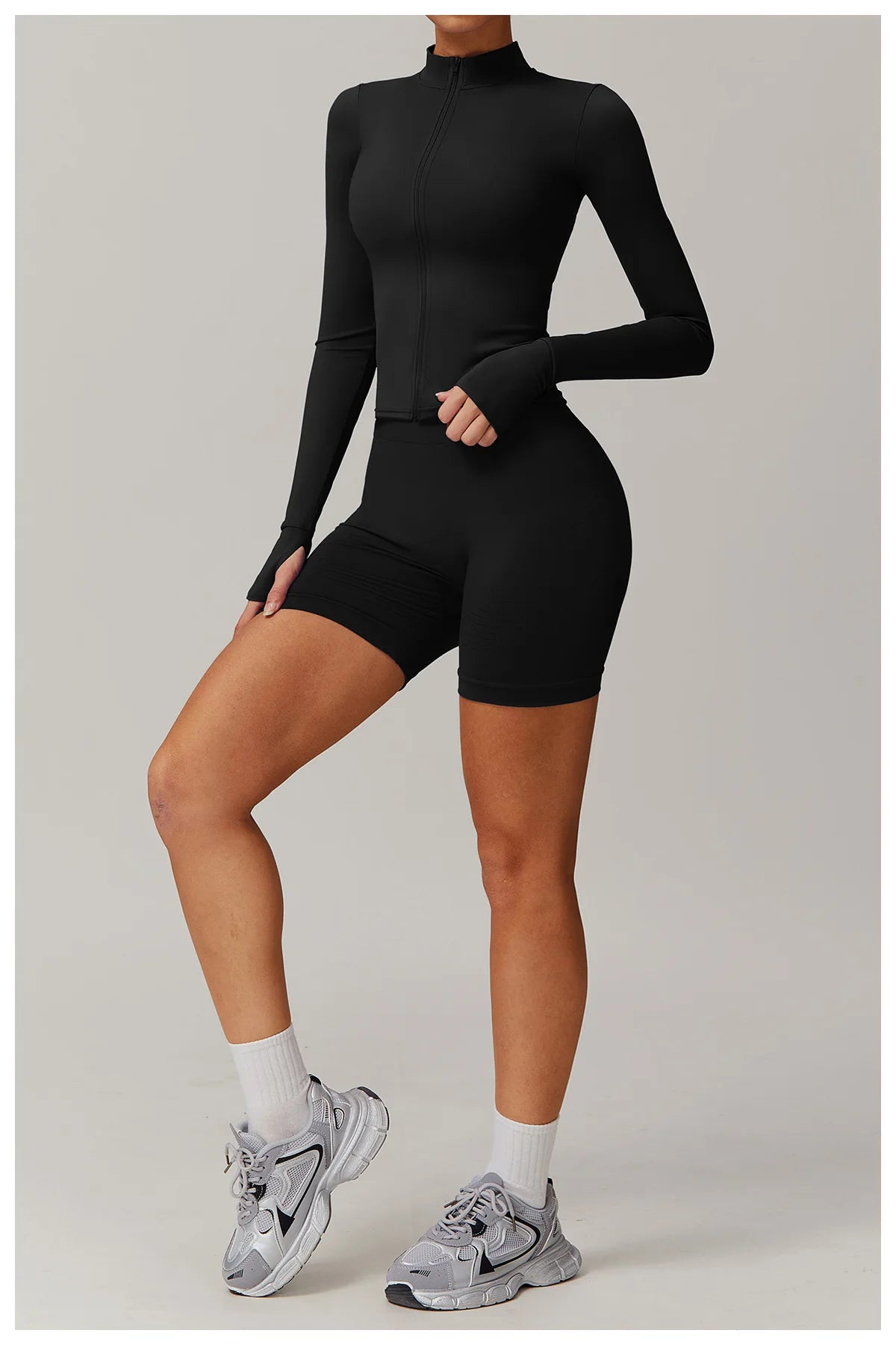 Women’s Yoga Long Sleeve Zip Sports Jacket