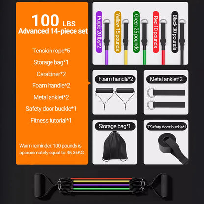 Adjustable Resistance Bands Set