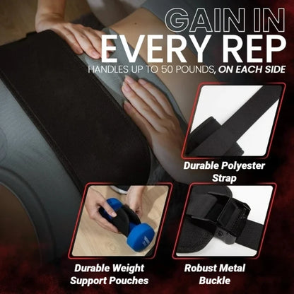 Dumbbell Hip Thrust Weight Belt