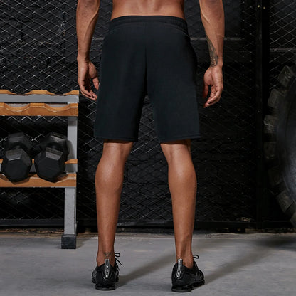 Plus Size Men’s Running & Training Shorts with Zipper Pocket
