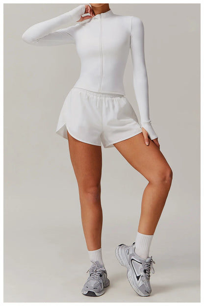 Women’s Yoga Long Sleeve Zip Sports Jacket