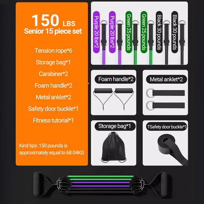 Adjustable Resistance Bands Set