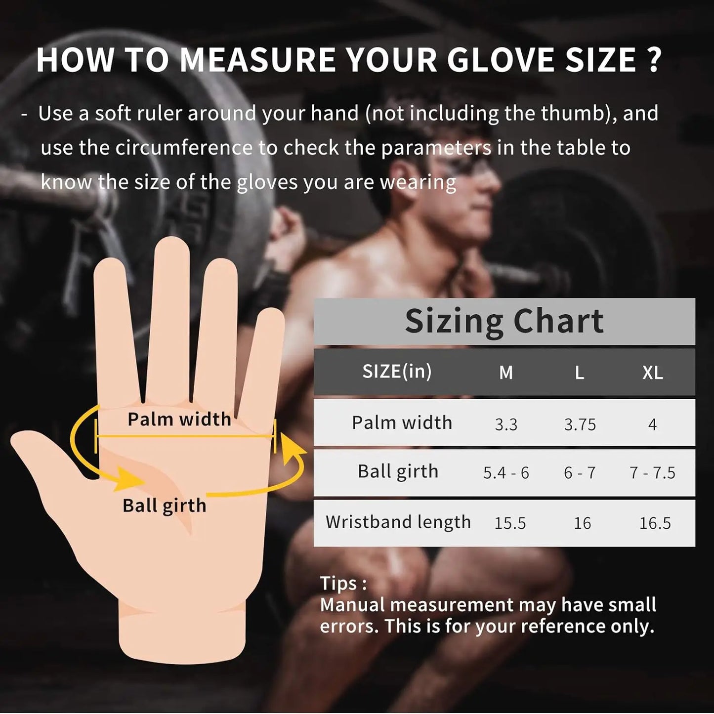 Weight Lifting Wristband Gloves