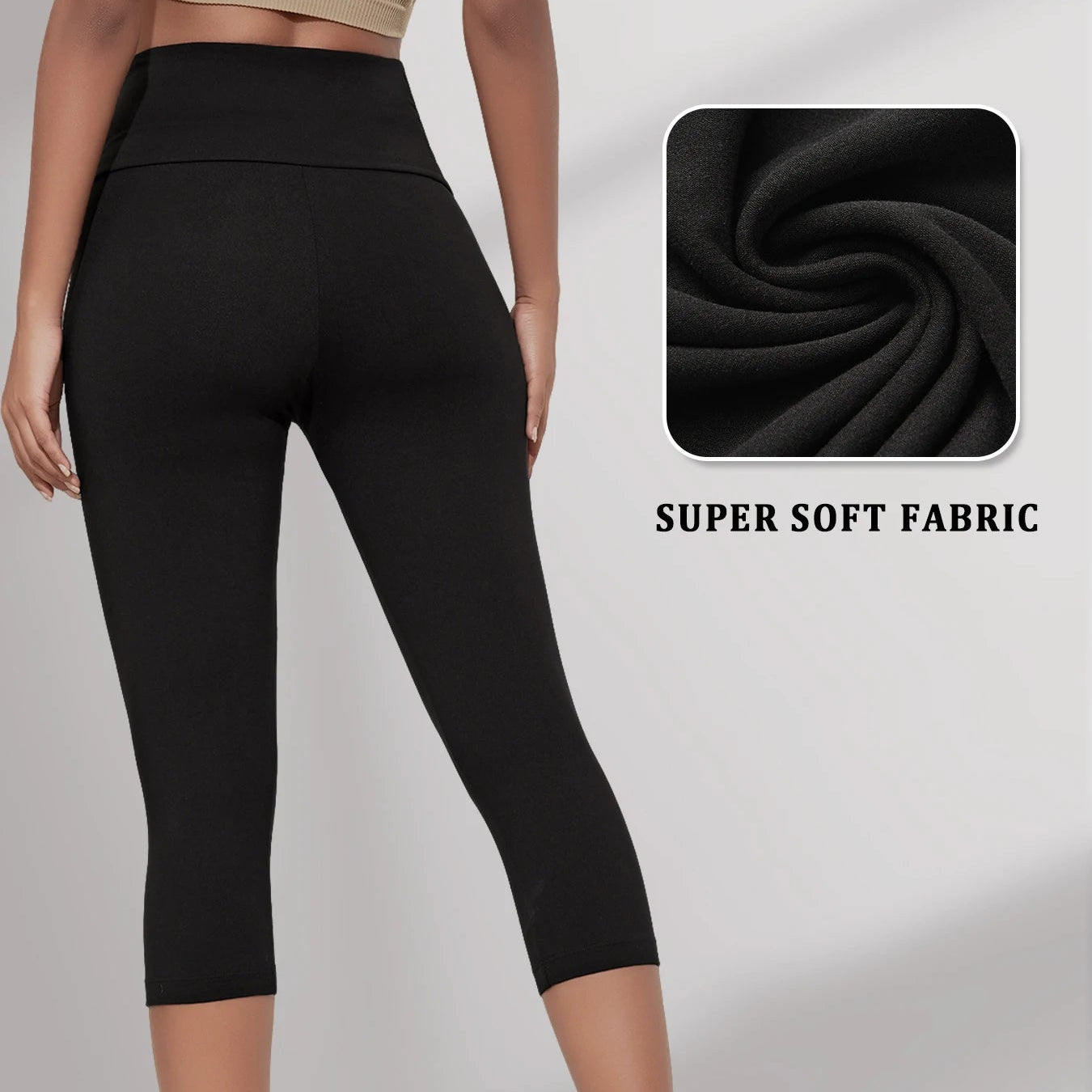 Women’s High Waisted Capri Workout Leggings