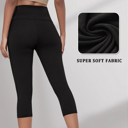 Women’s High Waisted Capri Workout Leggings