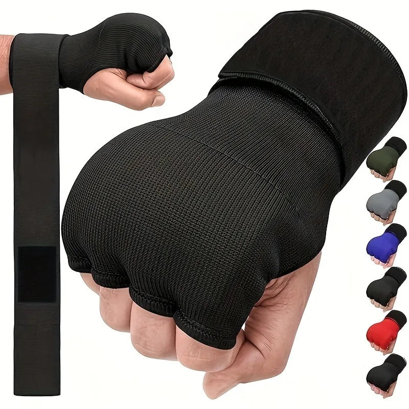 MMA Half-Finger Boxing Gloves with Thickened Foam Padding
