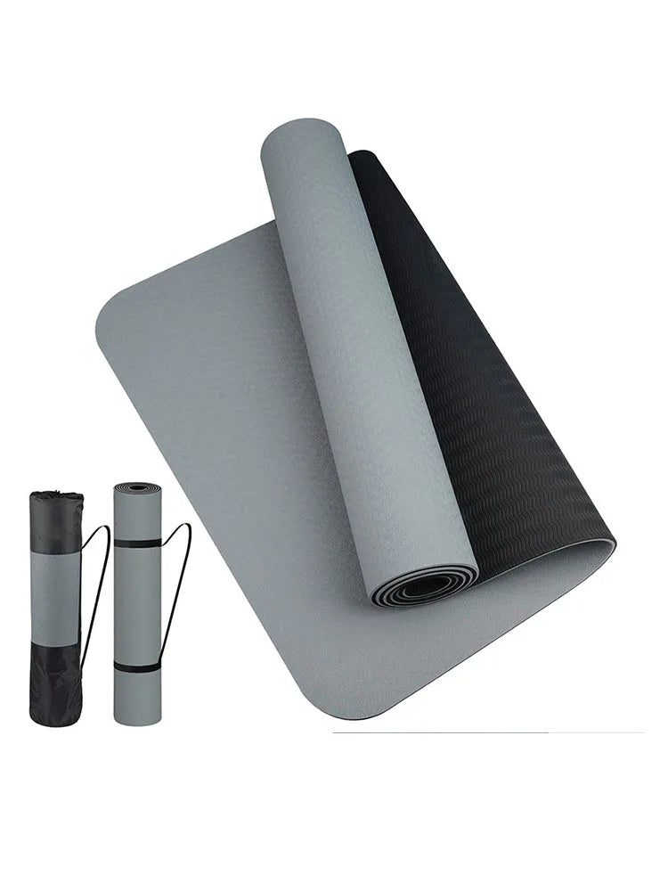 Thick Two-Color Non-Slip TPE Yoga Mat
