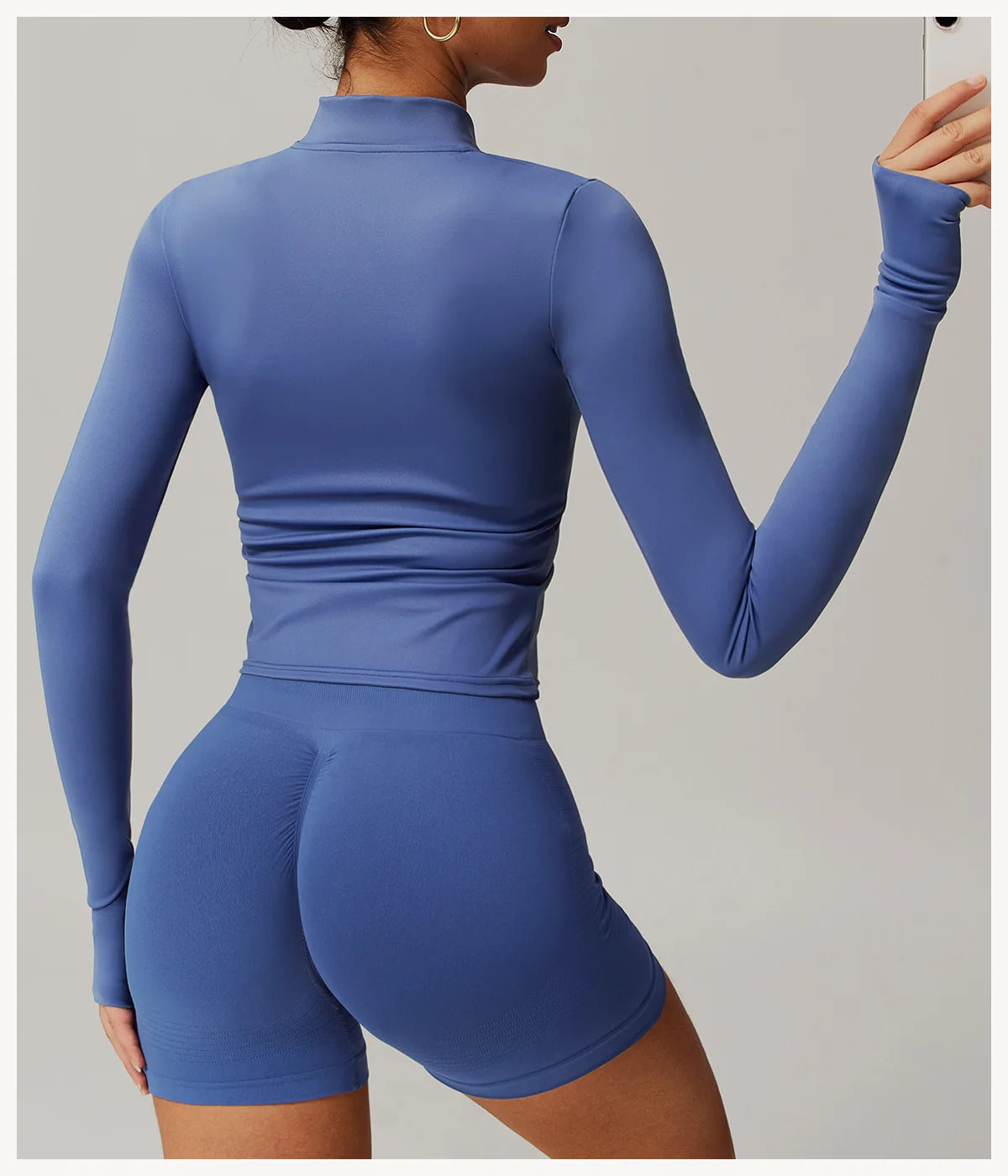 Women’s Yoga Long Sleeve Zip Sports Jacket