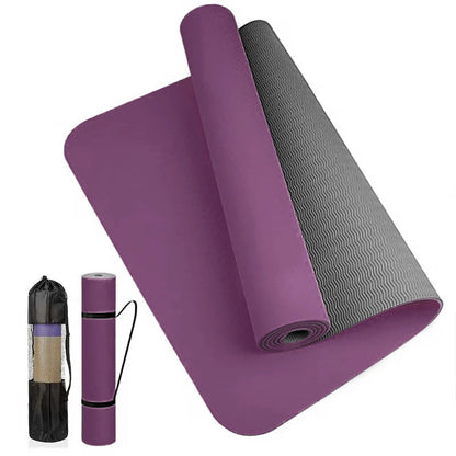 Thick Two-Color Non-Slip TPE Yoga Mat