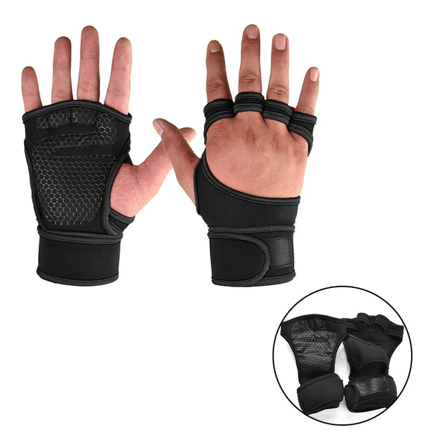 Weight Lifting Wristband Gloves