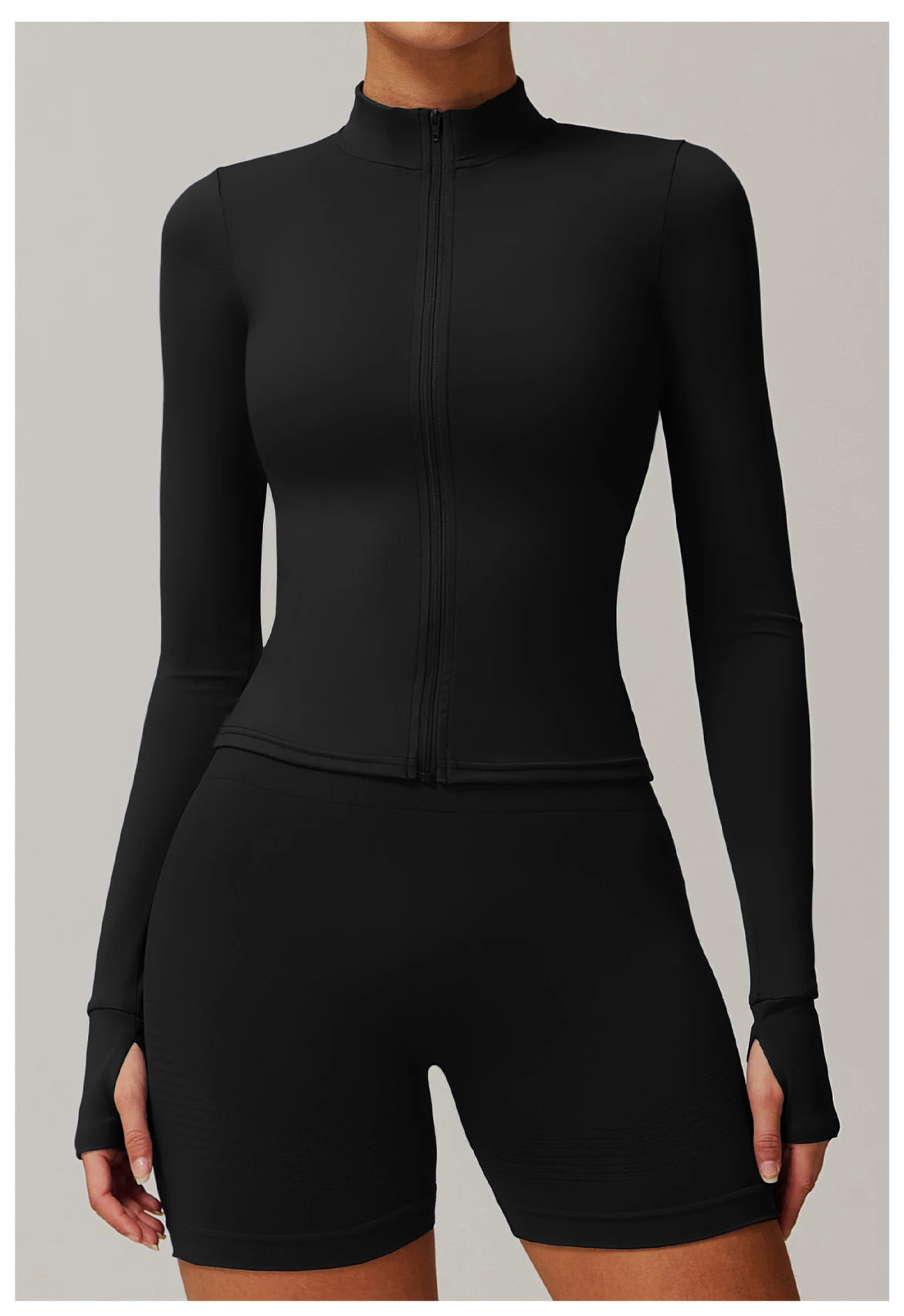 Women’s Yoga Long Sleeve Zip Sports Jacket